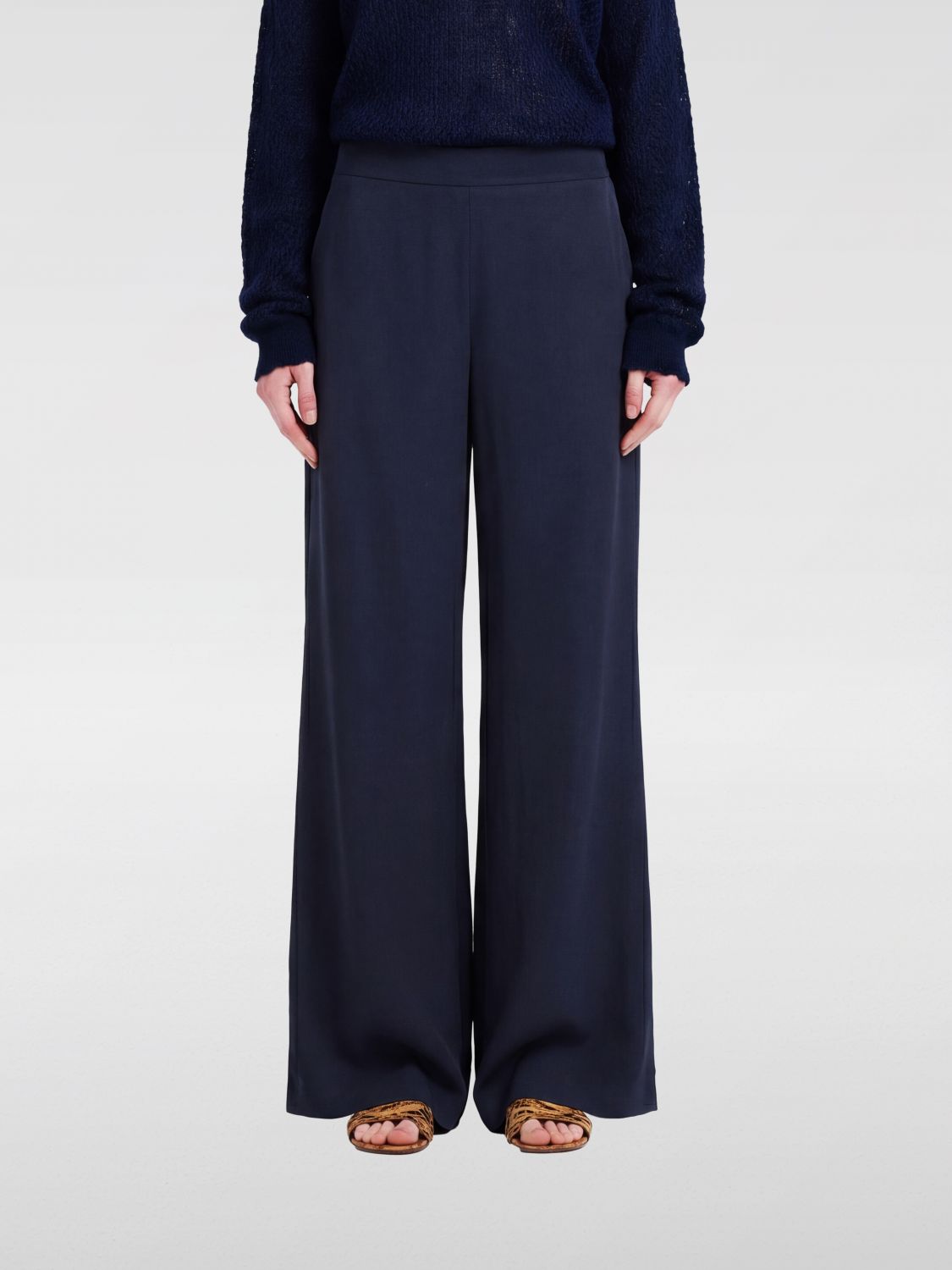 MOMONÌ Pants Woman color Blue