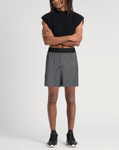 Man Shorts & Bermuda Shorts Lead Size 33 Virgin Wool