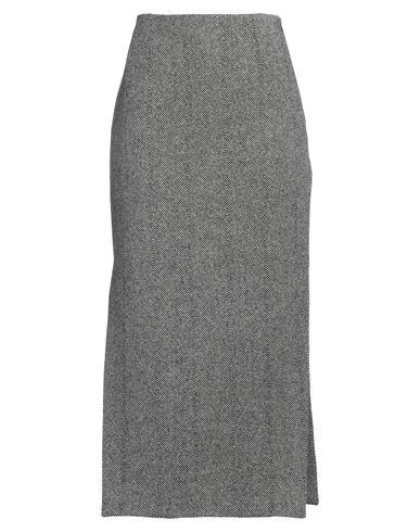 Etro Woman Midi skirt Black Size 2 Wool, Nylon