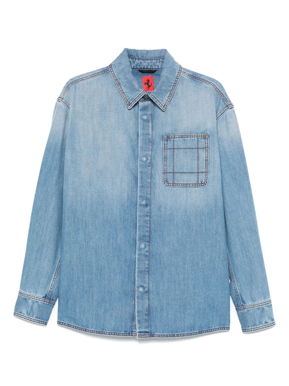 Ferrari denim shirt - Blue