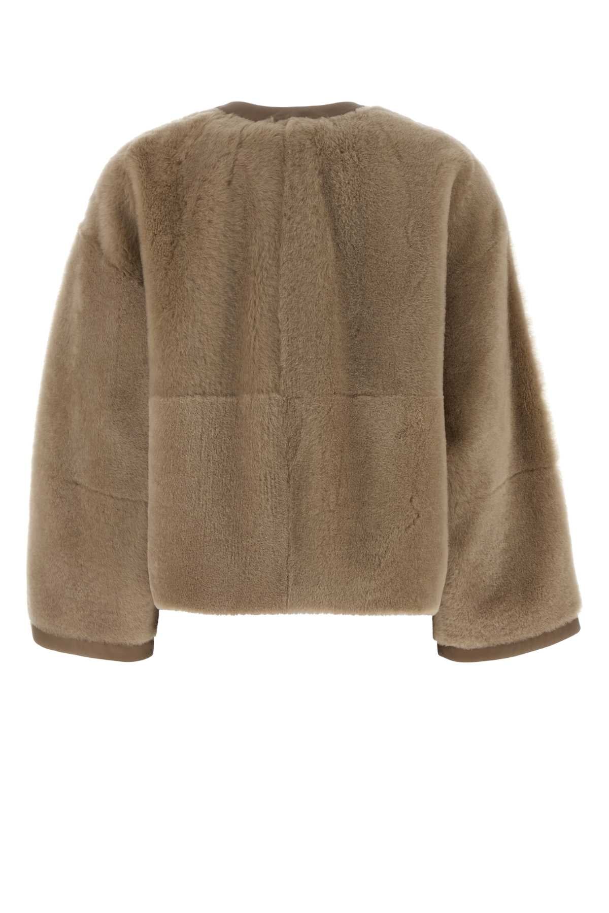 Atelier Beige Shearling Luana Jacket