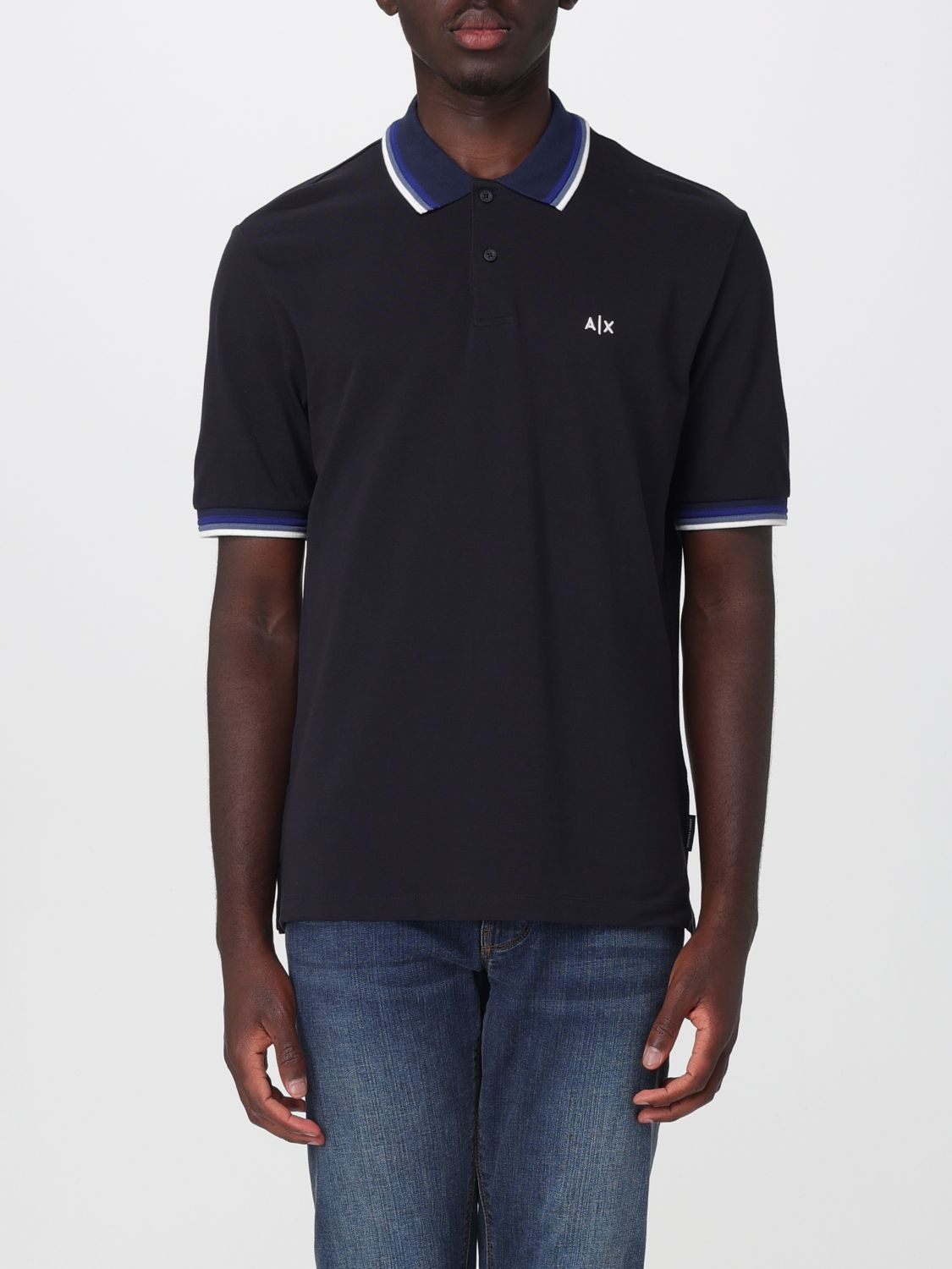 Polo Shirt Men color Navy