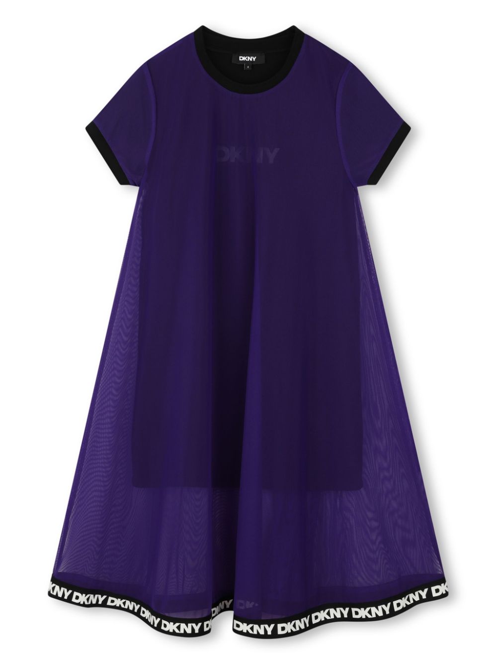 Short-sleeve dress - Purple