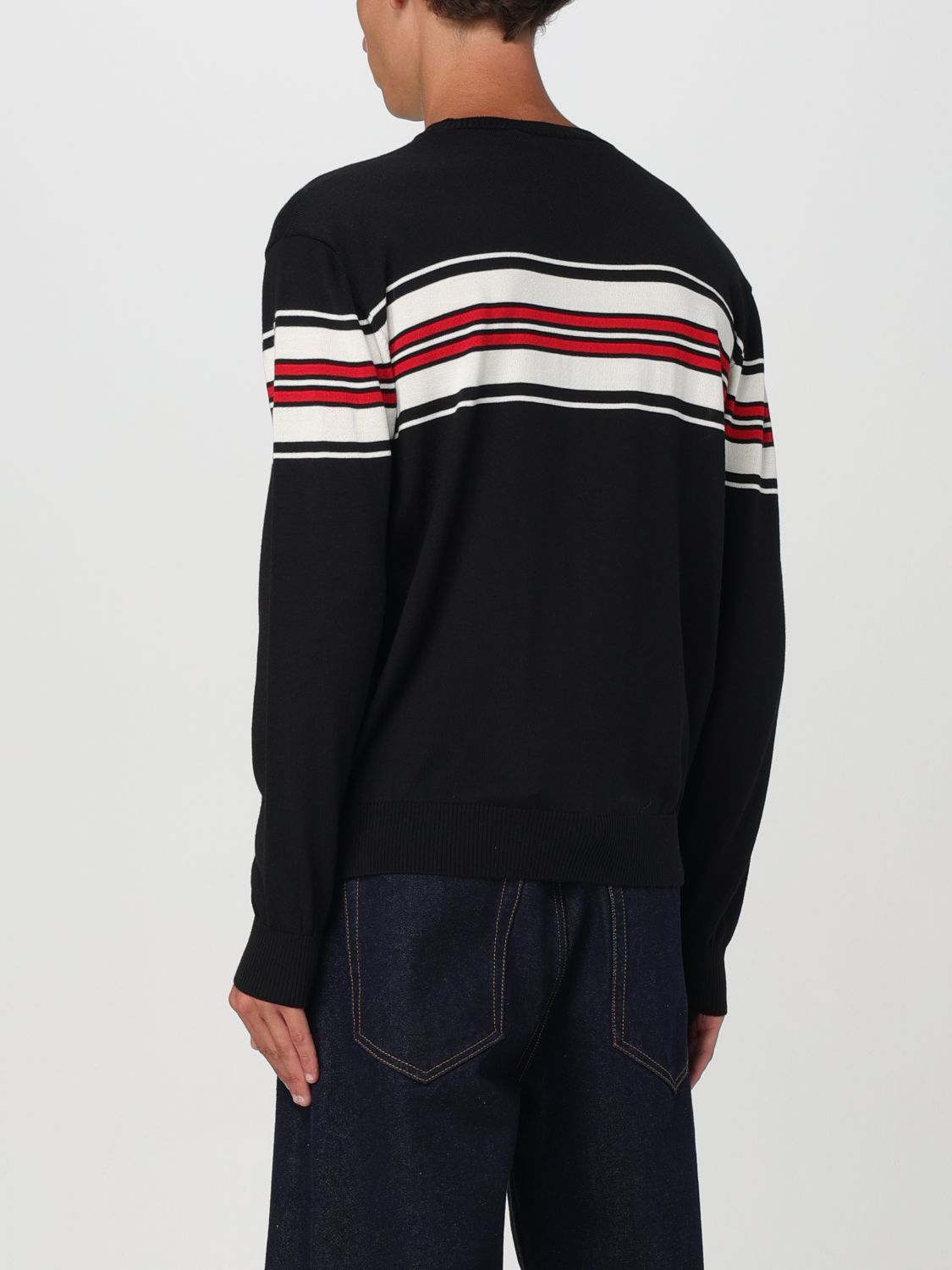 Chest stripe jumper - Black
