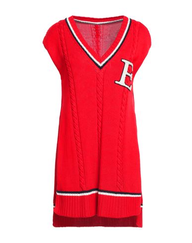Woman Sweater Red Size 6 Cotton, Polyester