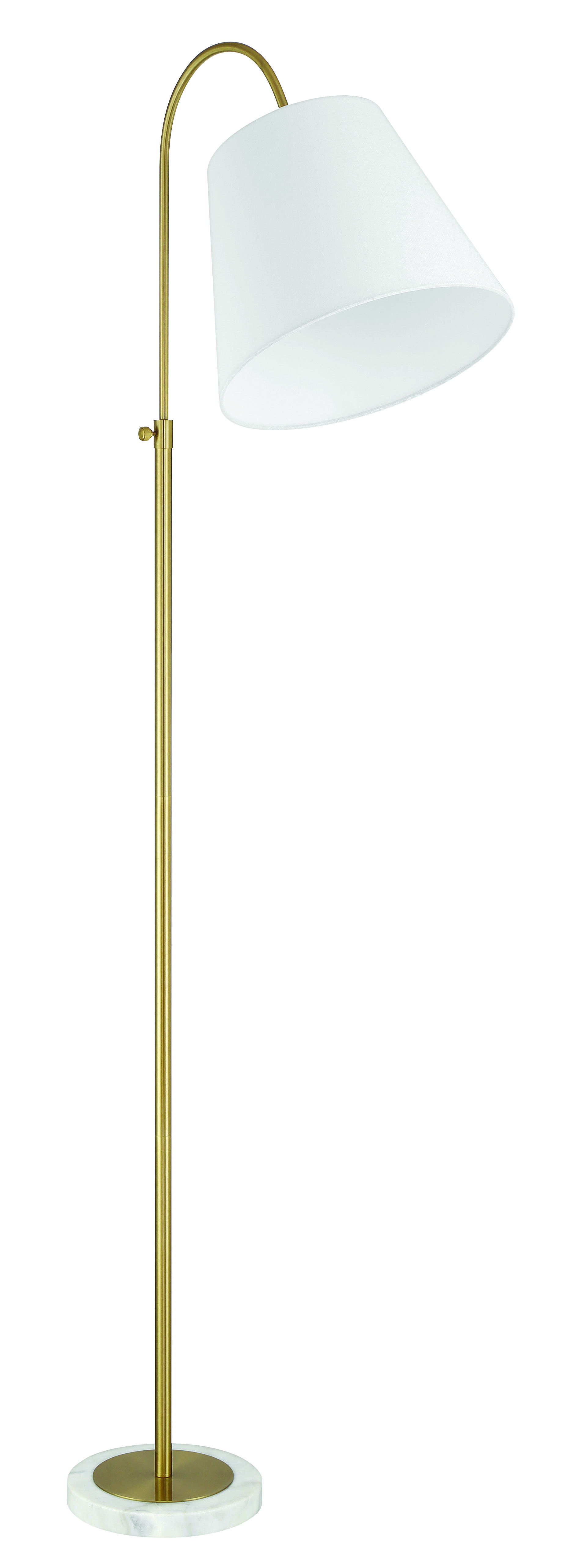 Satin Brass Floor Lamp from the Girard Collection
