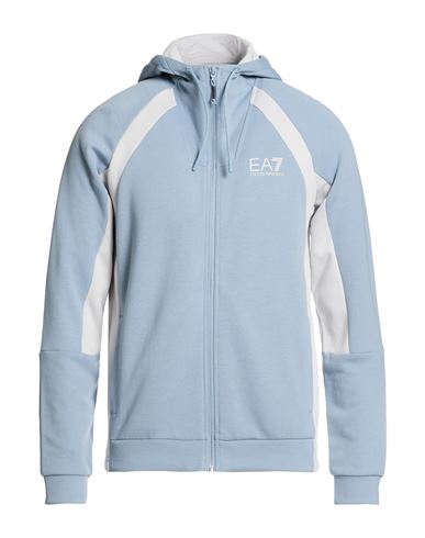Man Sweatshirt Light blue Size XXS Cotton, Polyester