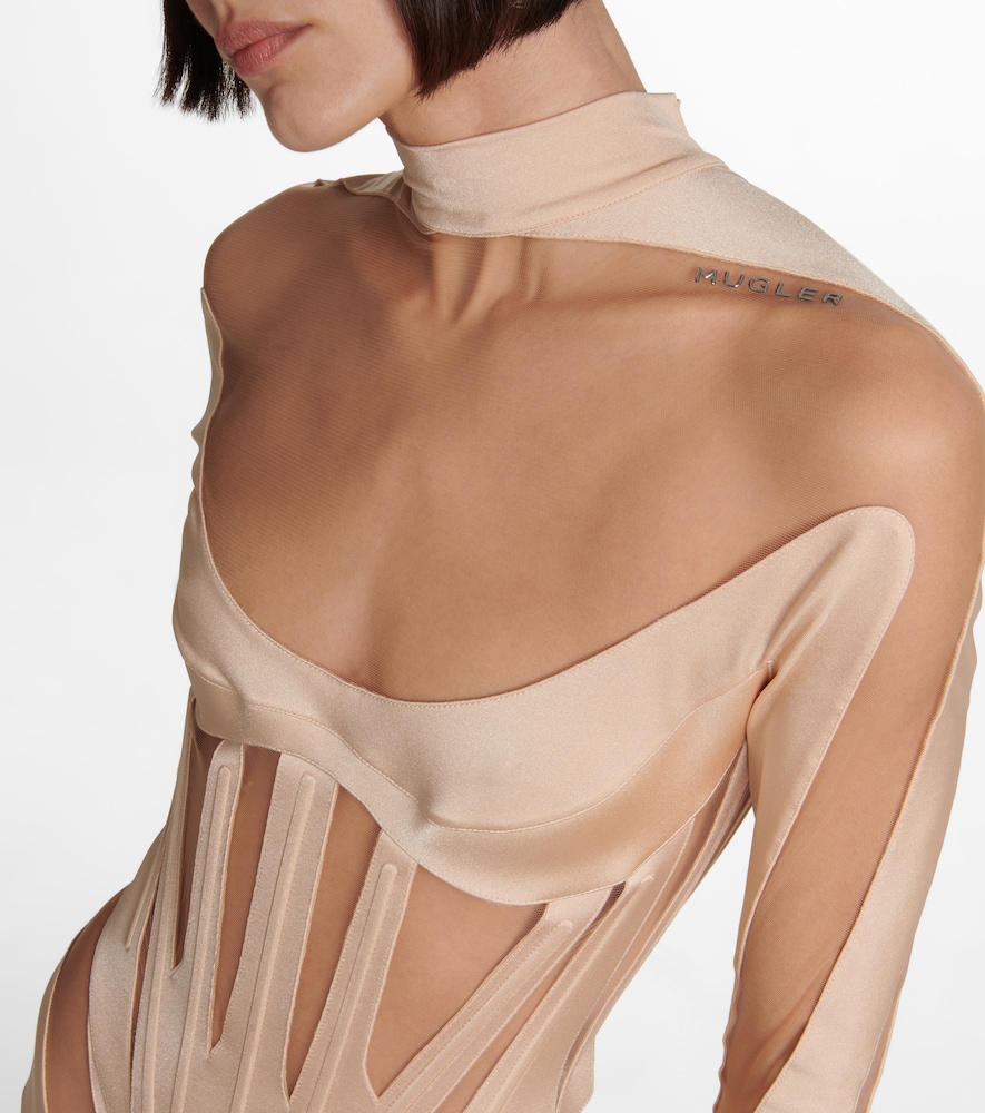 Mugler Paneled jumpsuit