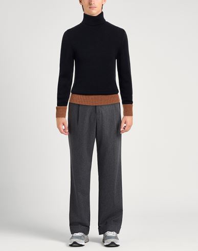 Man Turtleneck Midnight blue Size 36 Wool, Acrylic, Alpaca wool