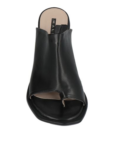 Woman Thong sandal Black Size 10 Leather