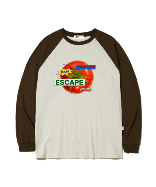 Retro Tomato Print Long Sleeve