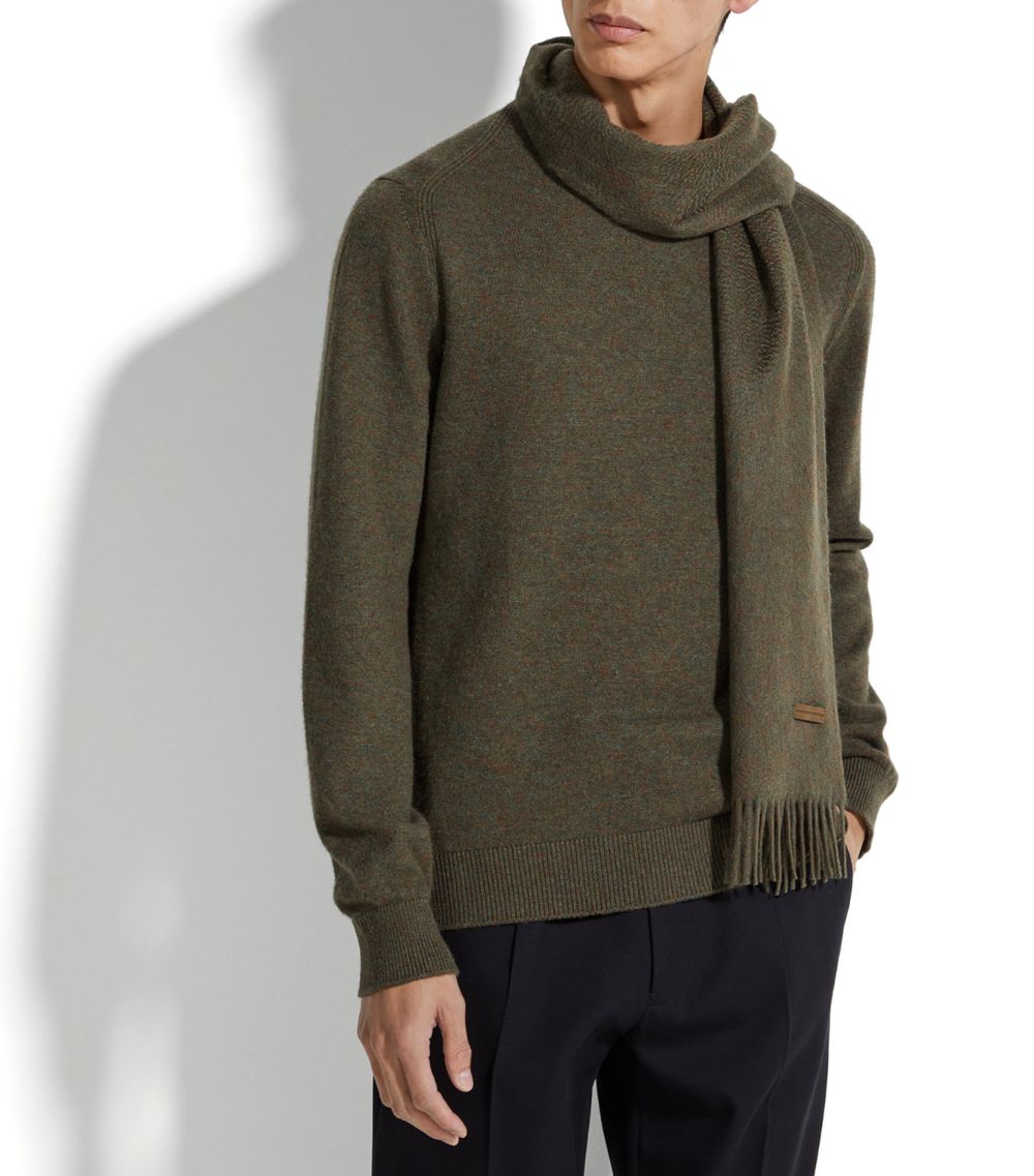 Oasi Cashmere Fringed Scarf