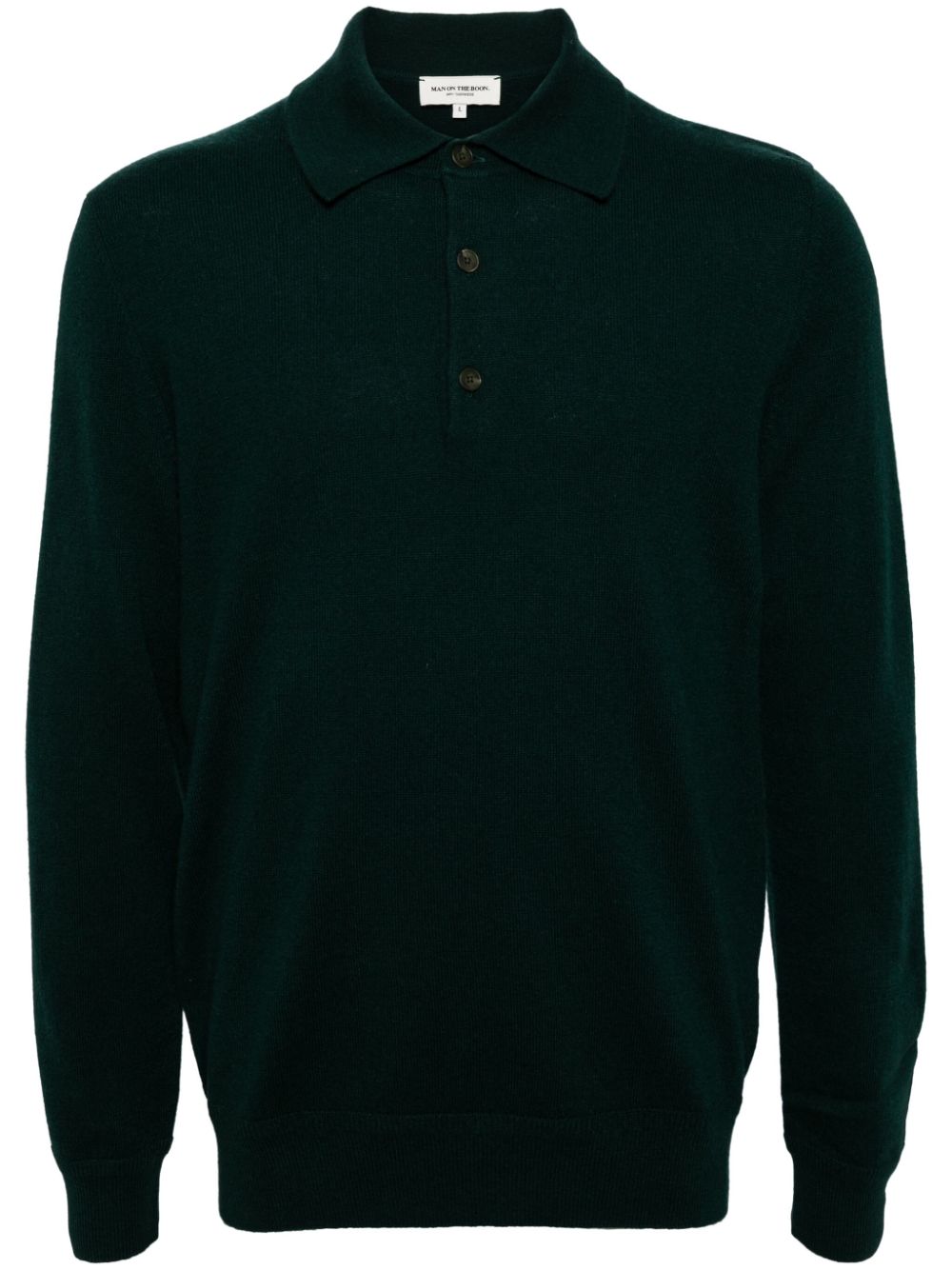 Cashmere polo jumper - Green