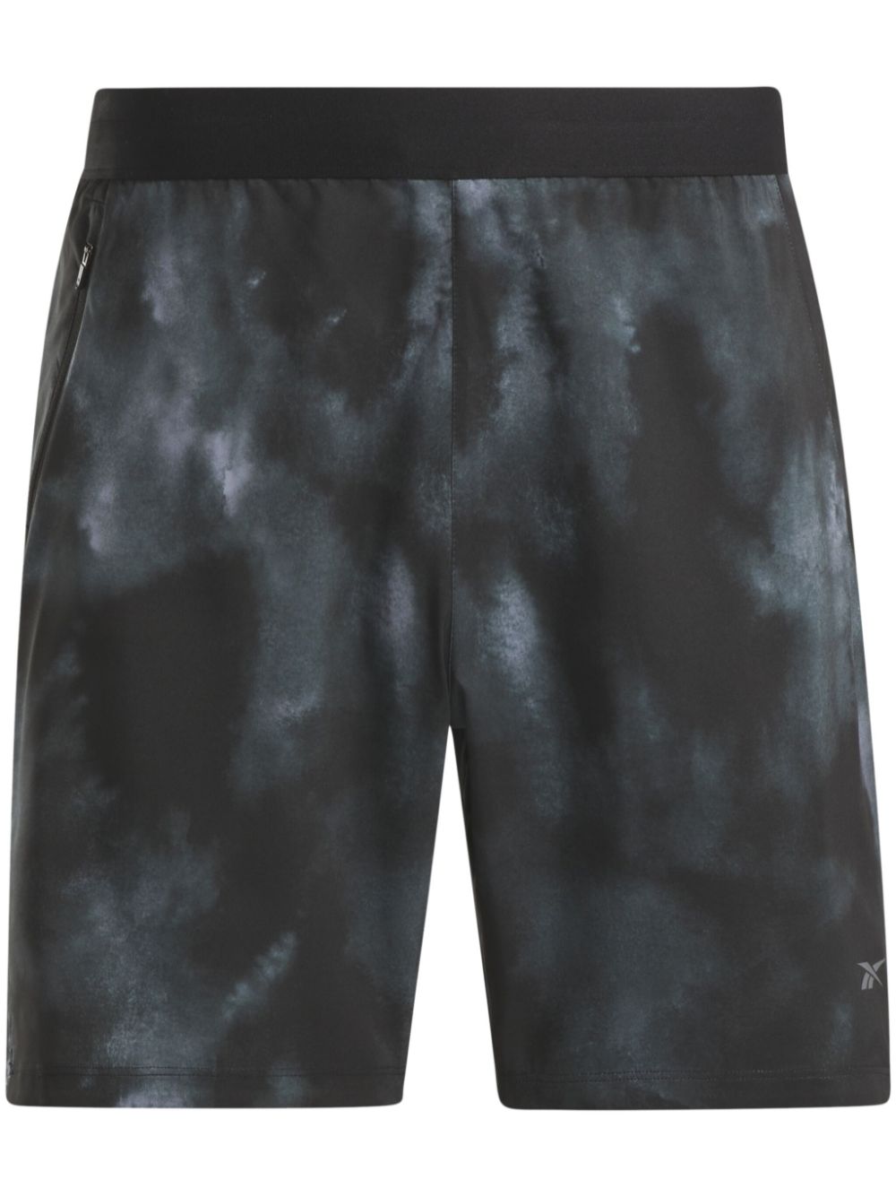 Logo-print running shorts - Black