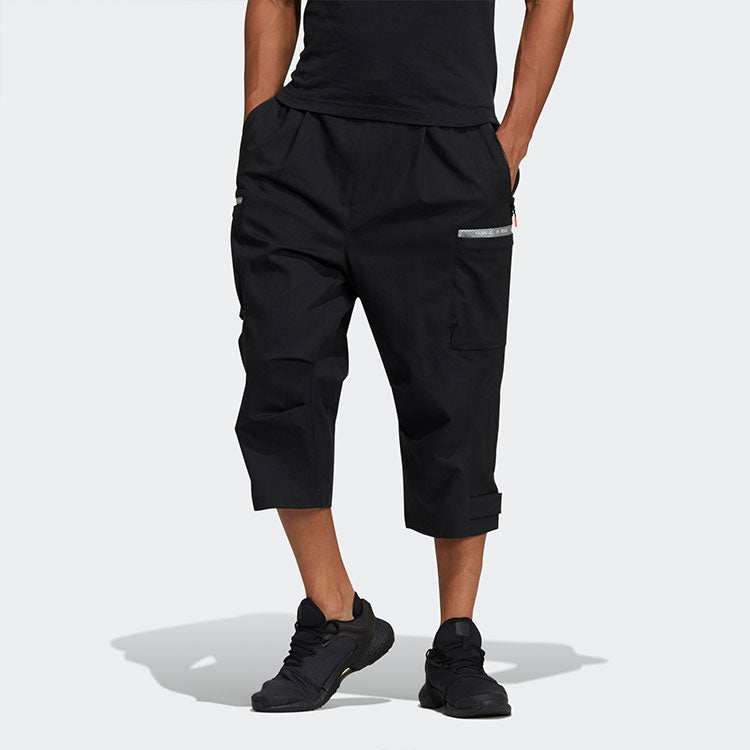 Th 34pnt Wv Ext Sports Stylish Cropped Pants Black