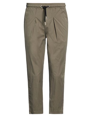 Man Pants Military green Size S Cotton, Polyamide, Elastane