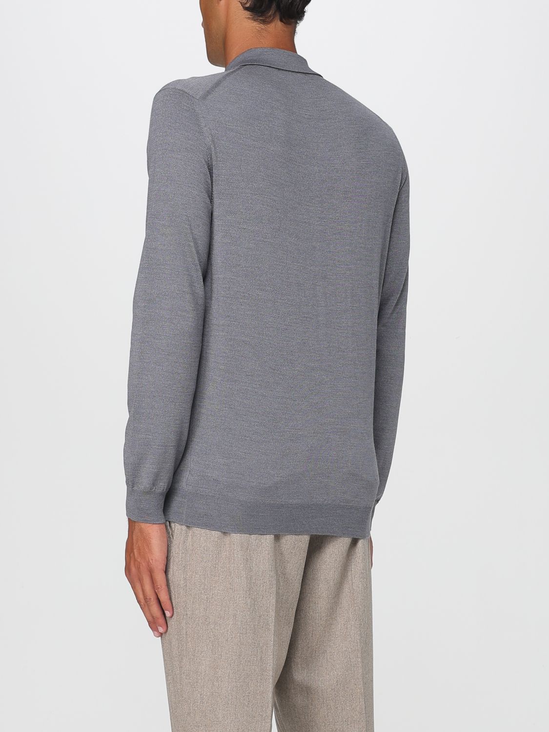 Polo Shirt Men color Grey
