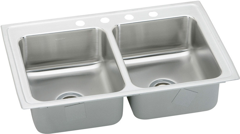 Elkay Lustertone Collection Drop-In Stainless Steel Sink LRAD
