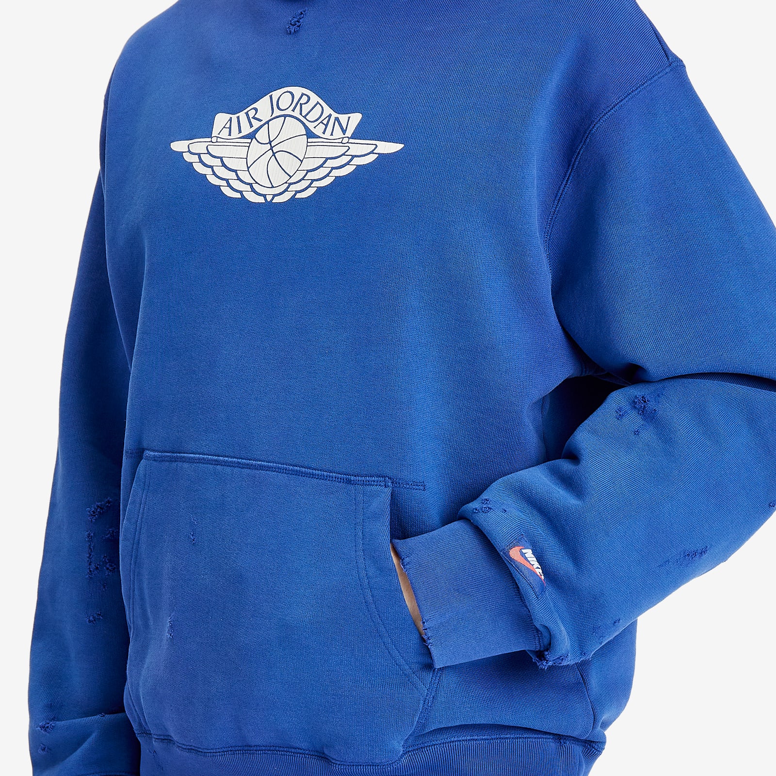 Air Jordan Men's Rair Air Pullover Fleece Hoodie in Deep Royal