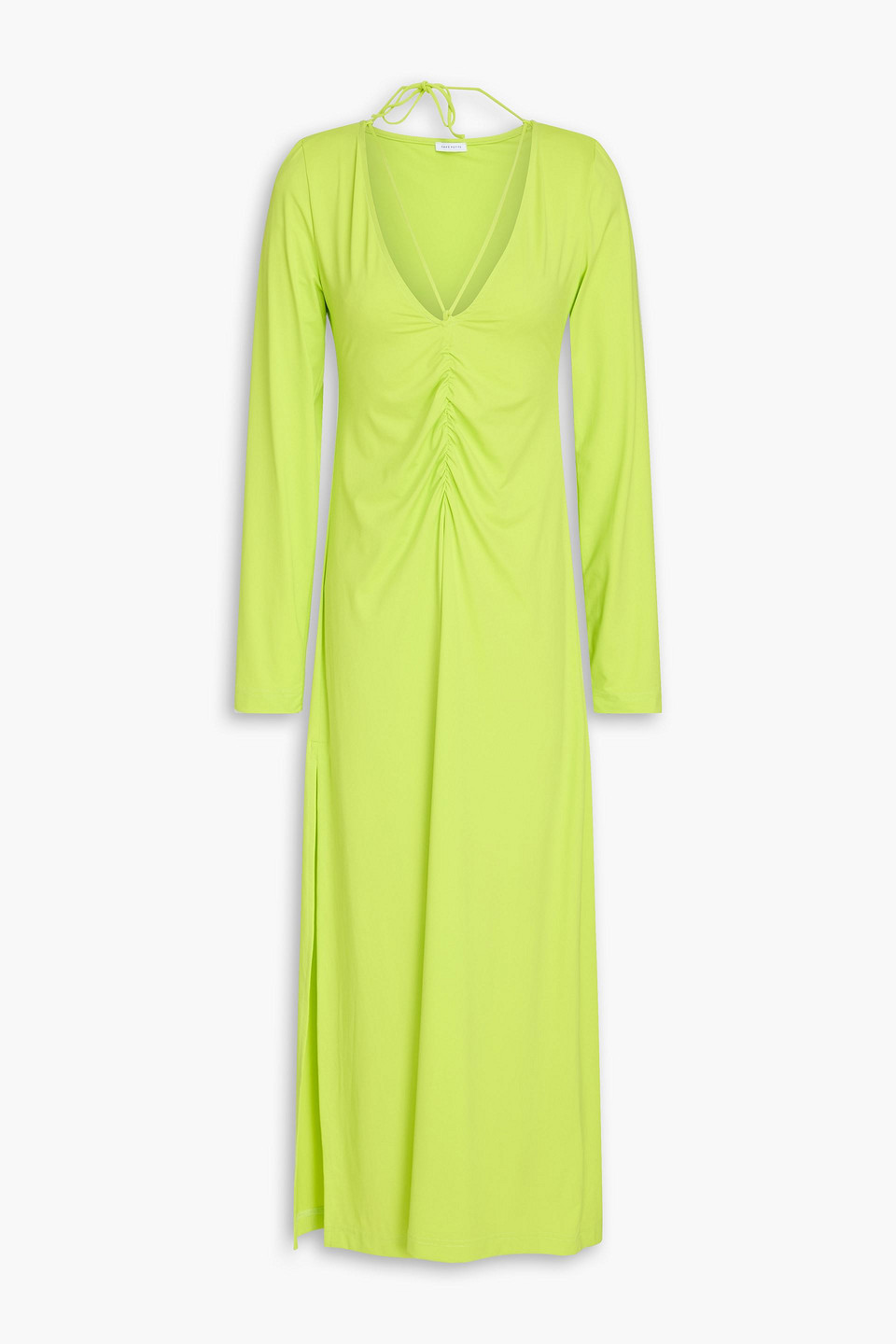 Nicola ruched stretch-jersey midi dress - Green - S