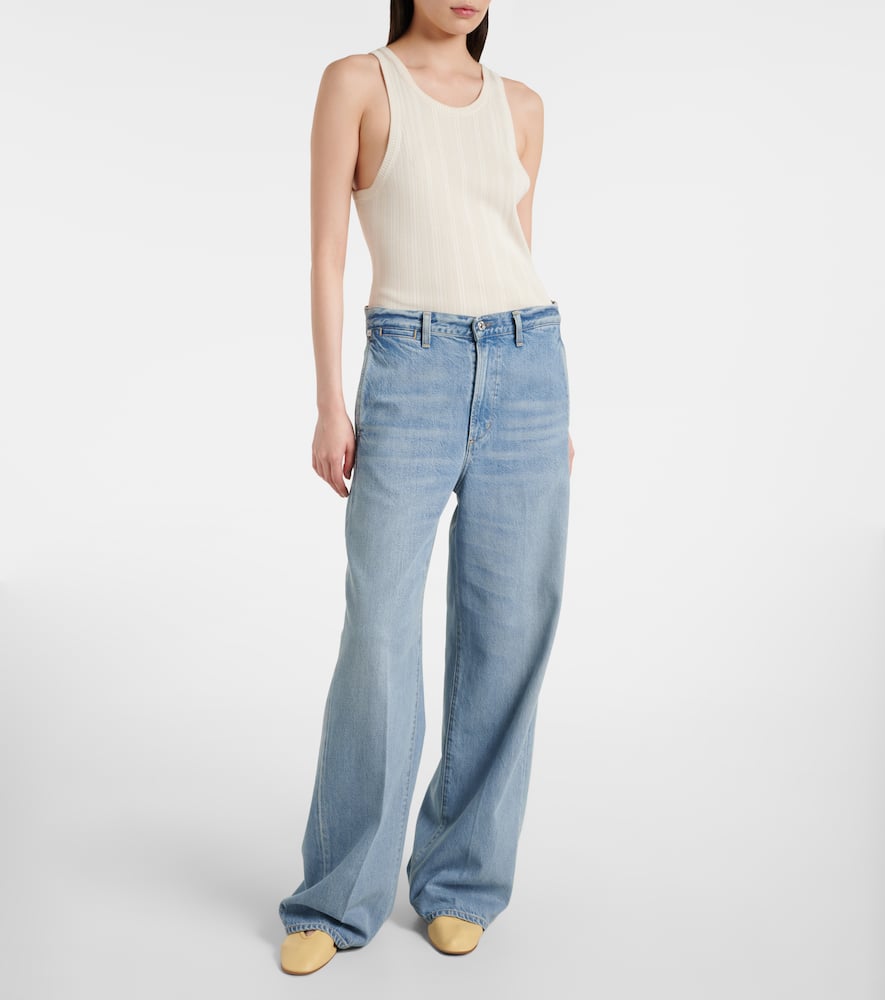 Ayla mid-rise wide-leg jeans