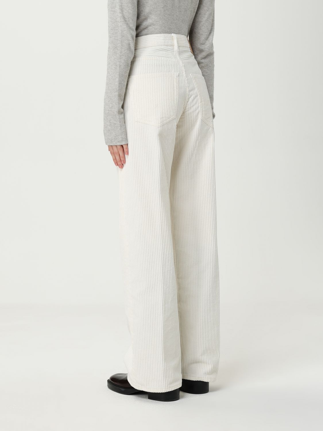Pants Woman color Cream