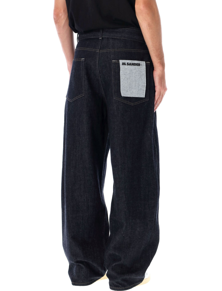 Belted Oversize Denim Pants