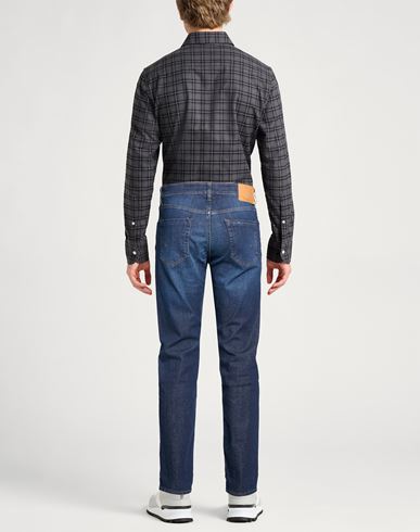 Man Jeans Blue Size 30 Cotton, Elastomultiester, Elastane