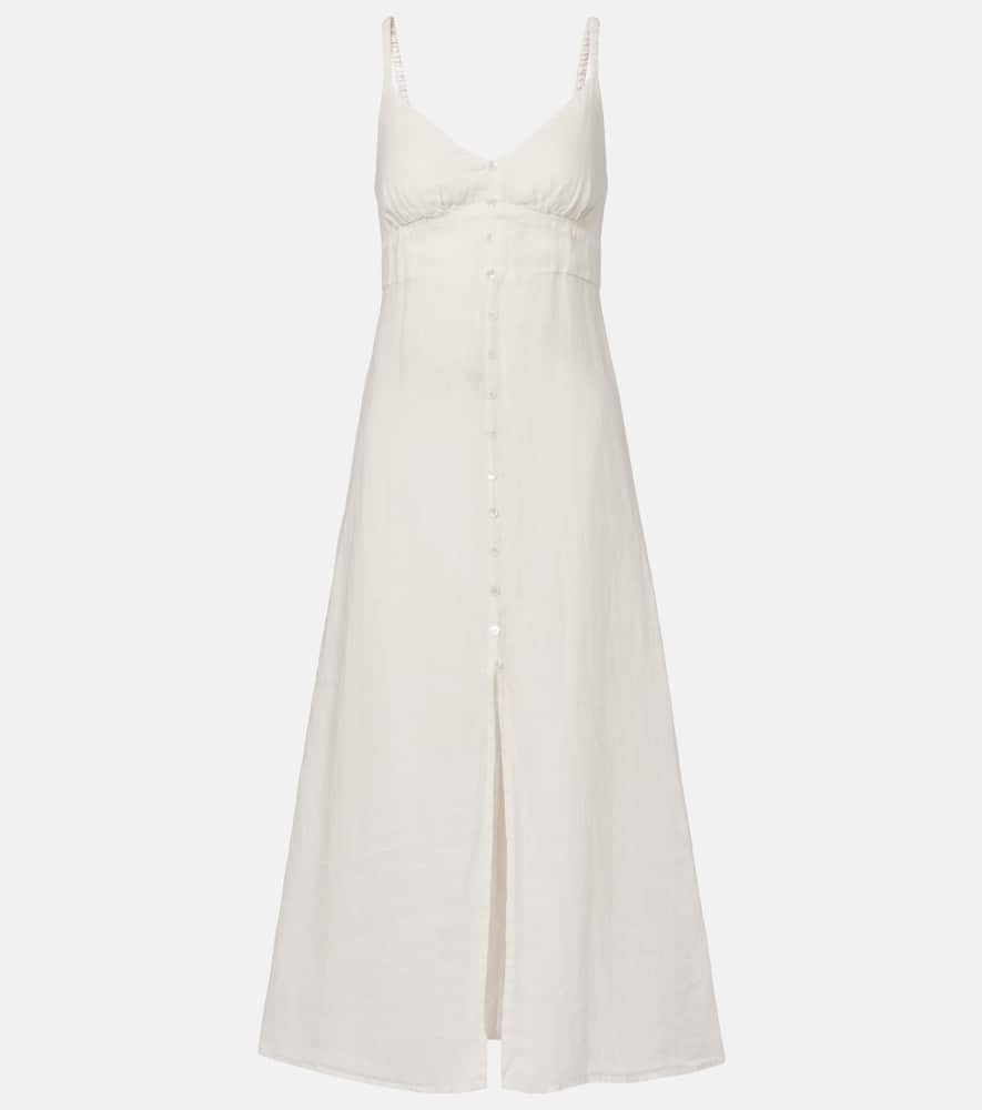 Janet linen midi dress