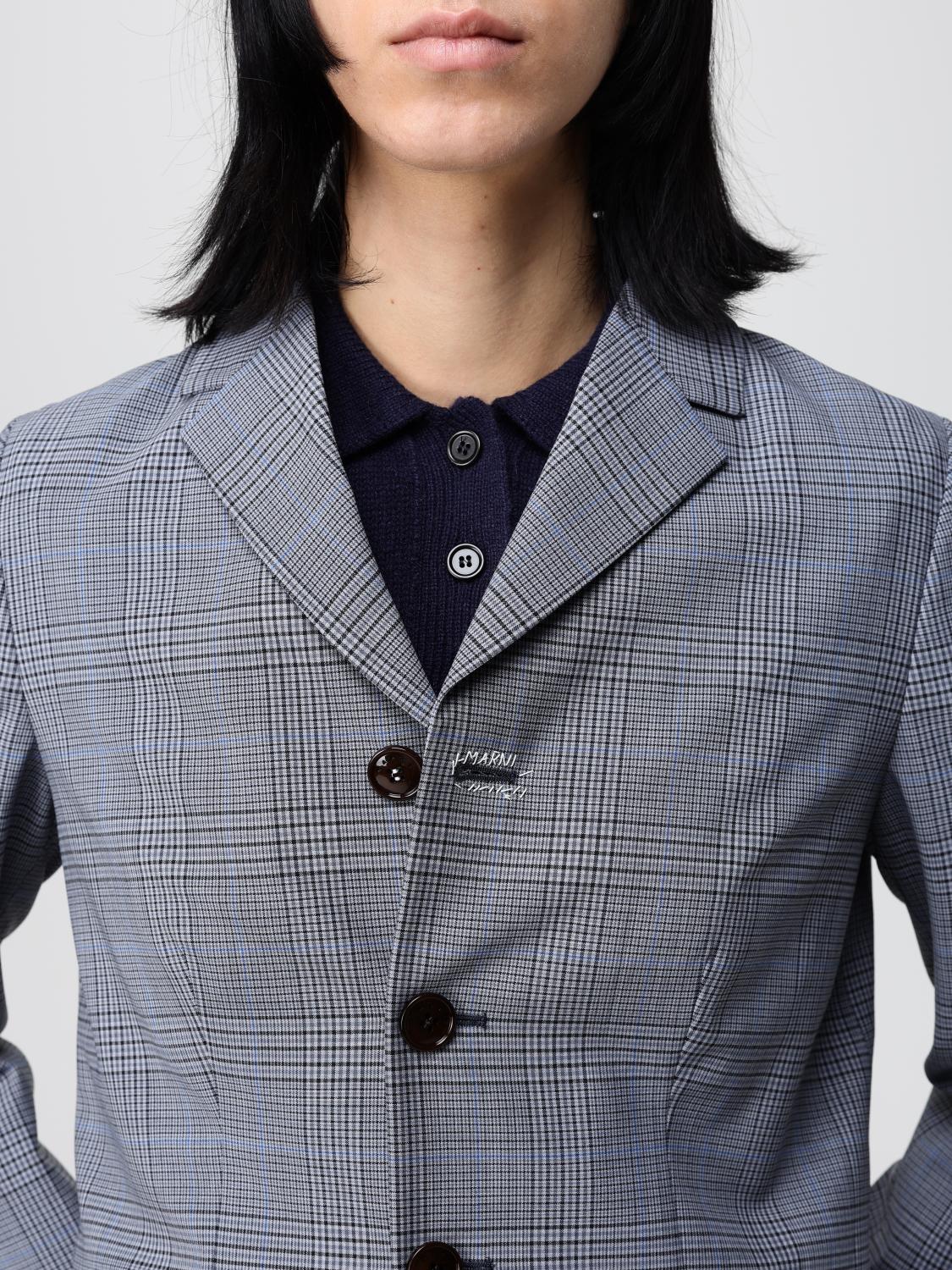 Checked blazer - Blue
