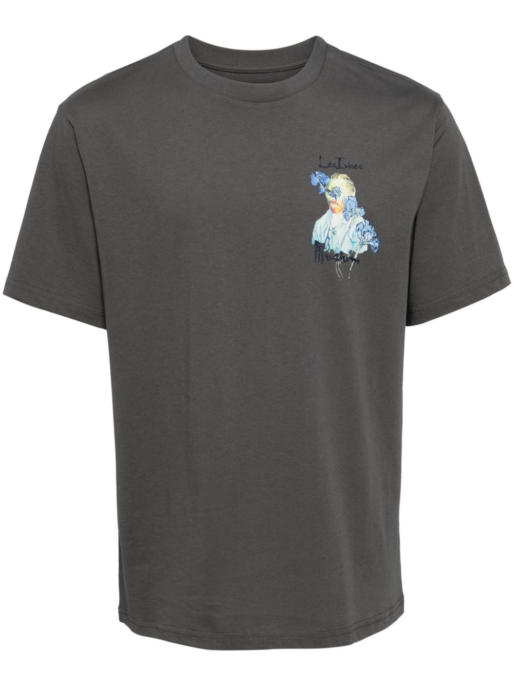 Van Gogh-print cotton T-shirt - Grey