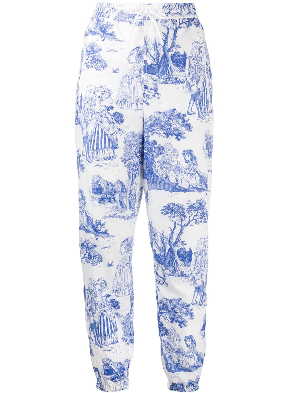Moschino Animé tapered trousers - White
