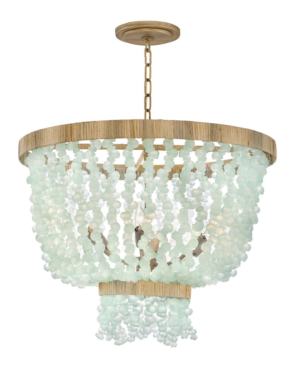 Burnished Gold LED Pendant from the Dune Collection