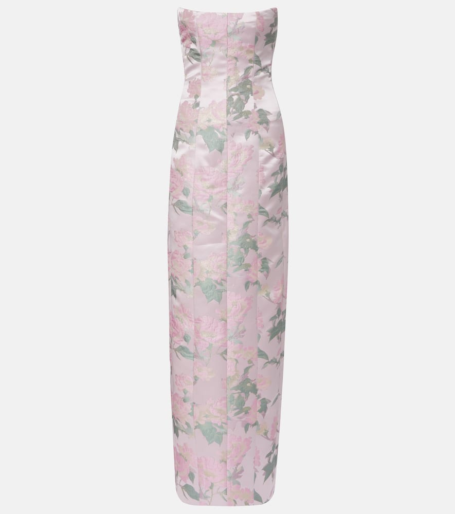 Odessa floral brocade corset gown