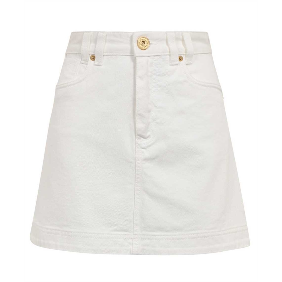 Trapeze Western Denim Mini Skirt