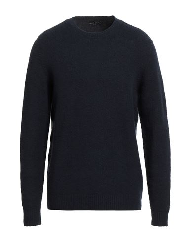 Man Sweater Midnight blue Size 44 Cotton, Nylon, Elastane