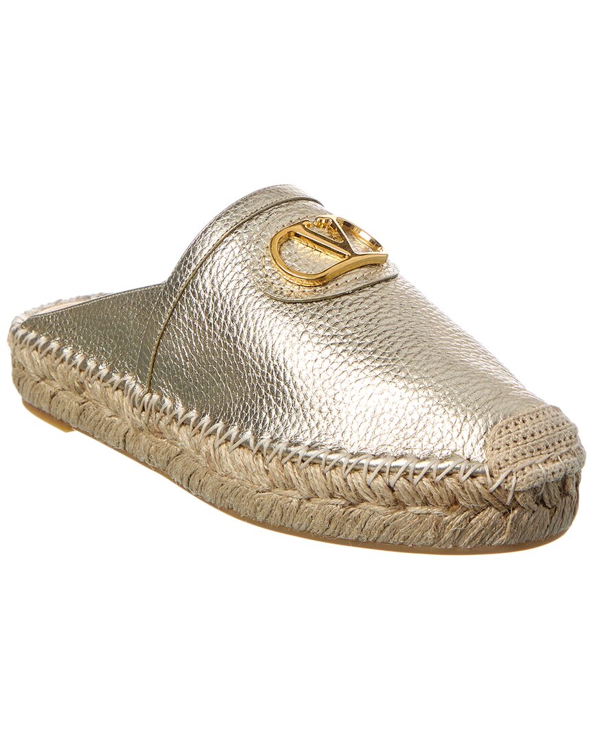 VLogo Leather Mule
