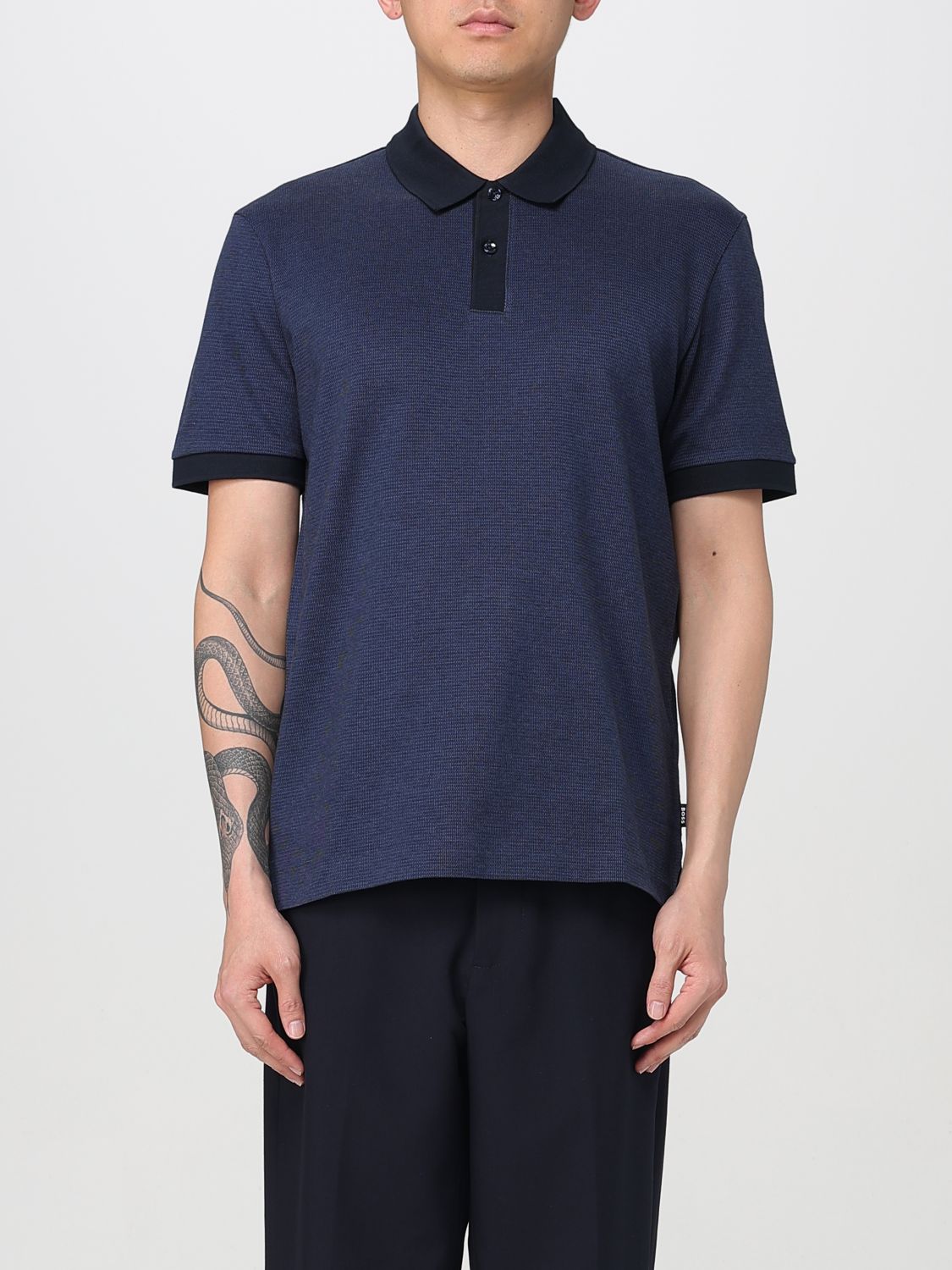 Polo Shirt BOSS Men color Blue