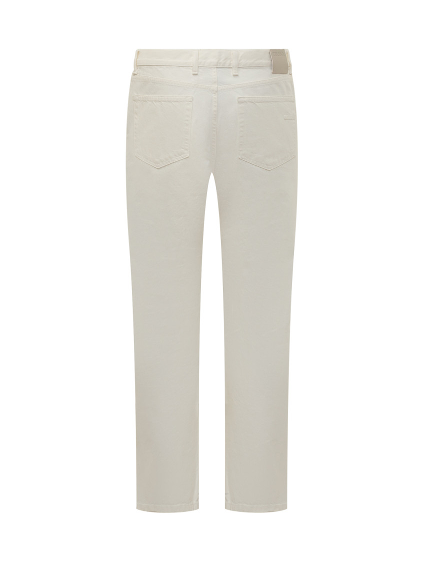 White Mid Rise Jeans