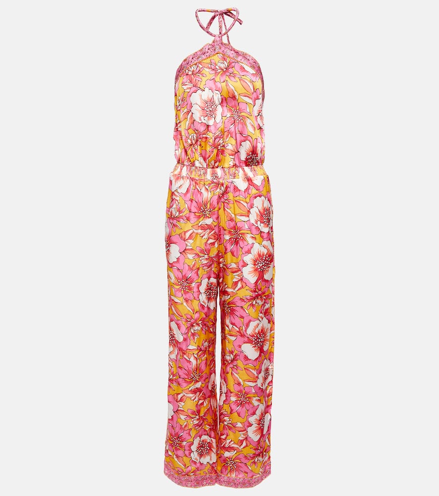 Isabelle printed halterneck jumpsuit