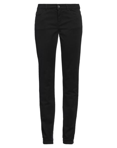 Woman Pants Black Size 8 Cotton, Elastane