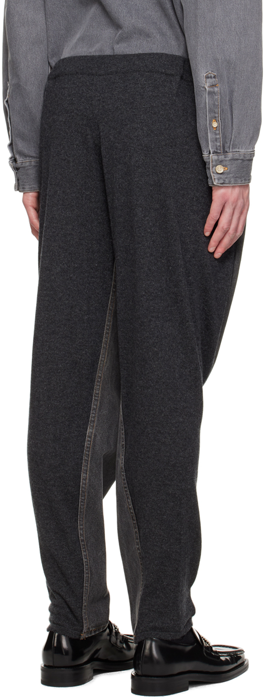 Gray Jeanfront Pants