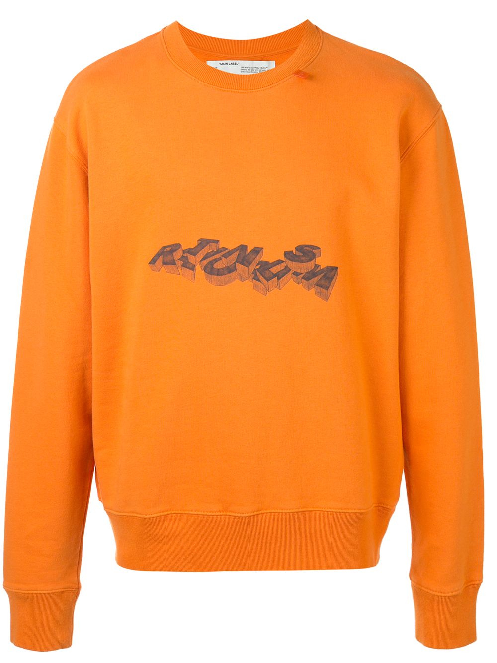 3D Pencil crewneck sweatshirt - Orange