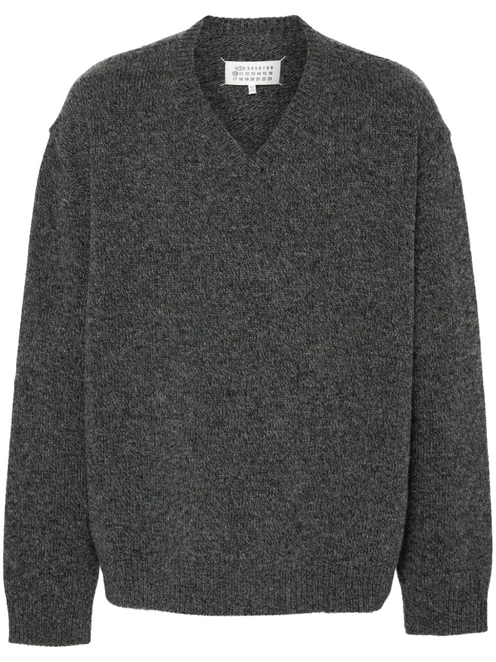 Mélange wool jumper - Grey