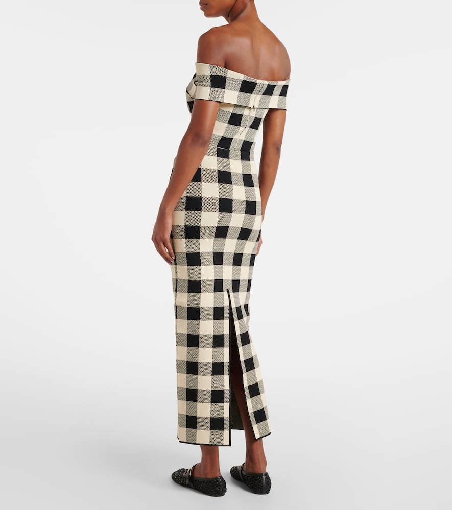 Pippa checked maxi skirt