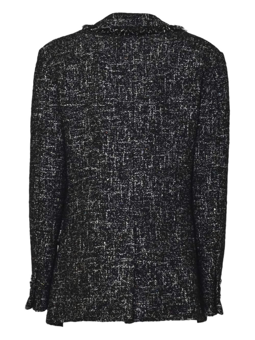 MSGM - frayed edge blazer flap pocket