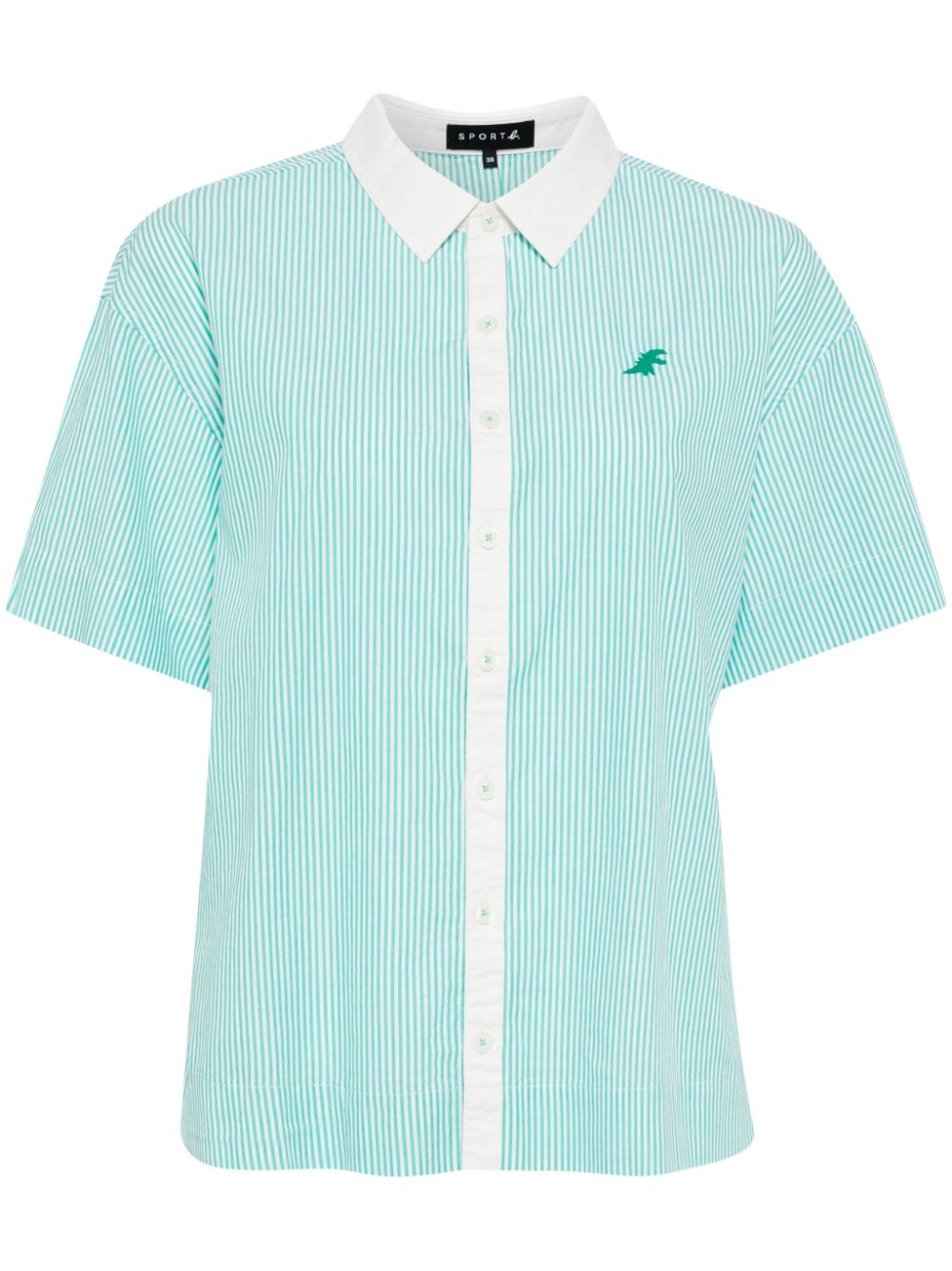 Colour-block striped shirt - Pink