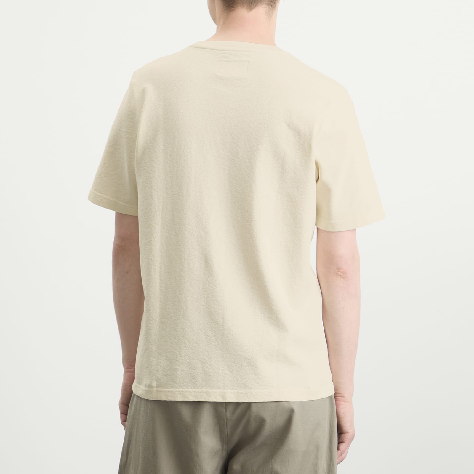 Men's Textured T-Shirt Ecru