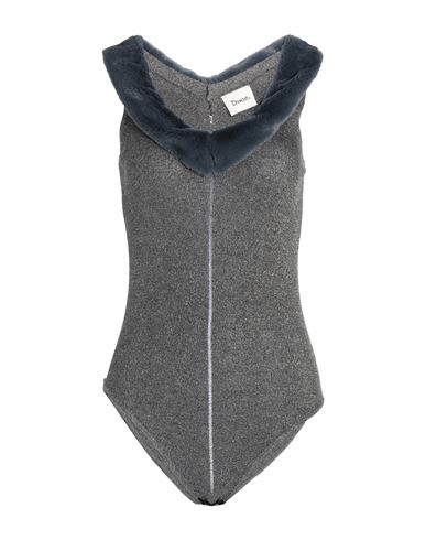 Woman Bodysuit Grey Size S Viscose, Polyamide, Metallic fiber