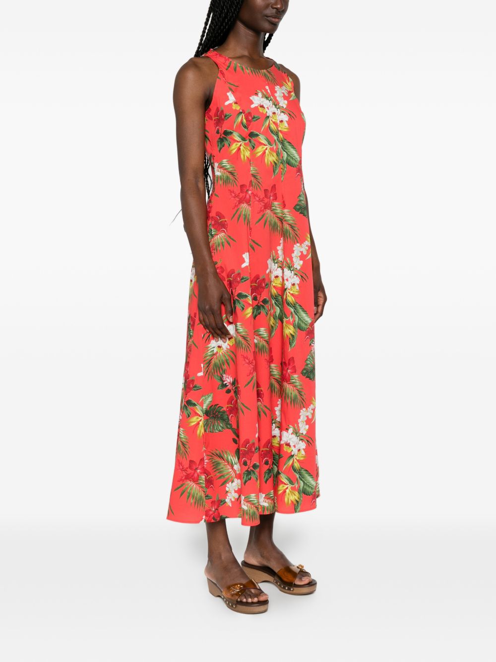 Robe midi en coton imprimé Archivio